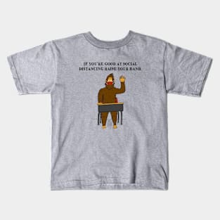 Social Distance Bigfoot Kids T-Shirt